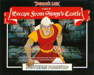 Dragon's Lair II: Escape from Singe's Castle box art for ZX Spectrum
